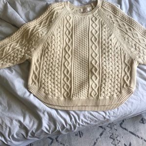 Cable knit sweater